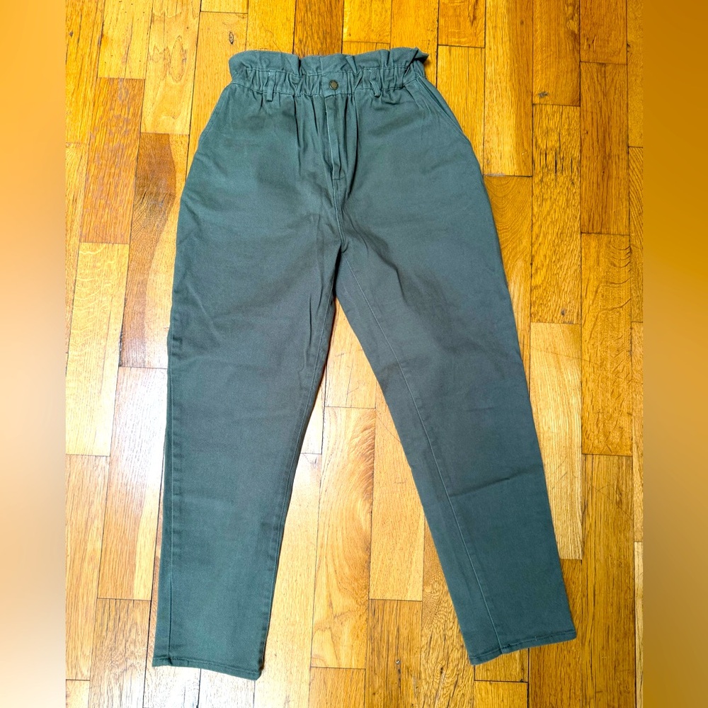 Rylee + Cru woman’s paper bag canvas pants M